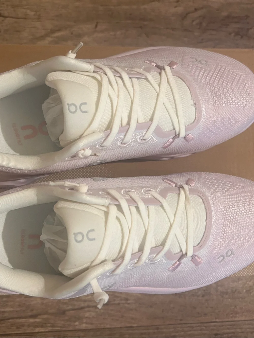 On Cloudtilt Running women's sneakers in pale pink and cream